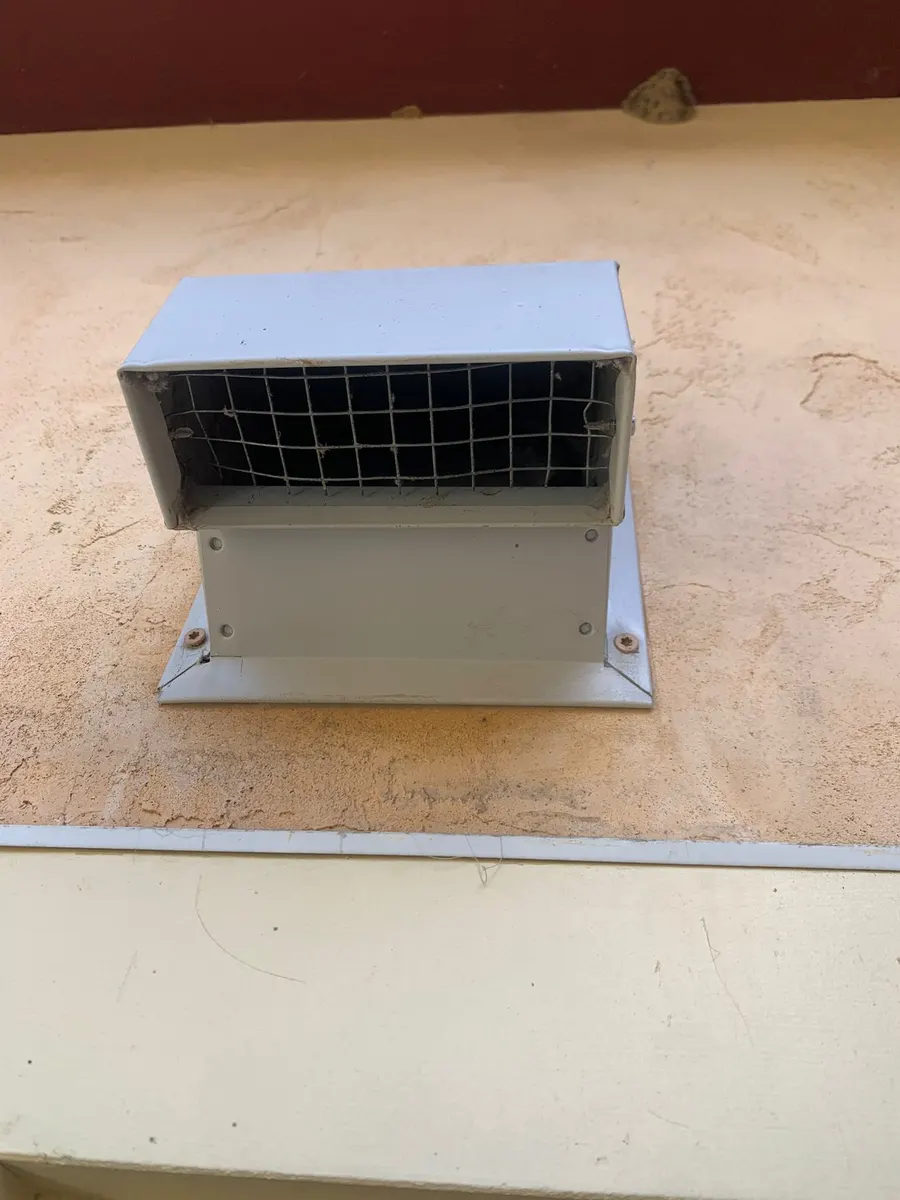 Exterior dryer vent clear and flowing after cleaning